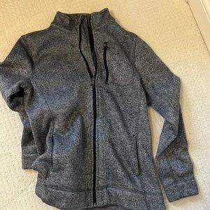 lightweight fleece lined zip jacket